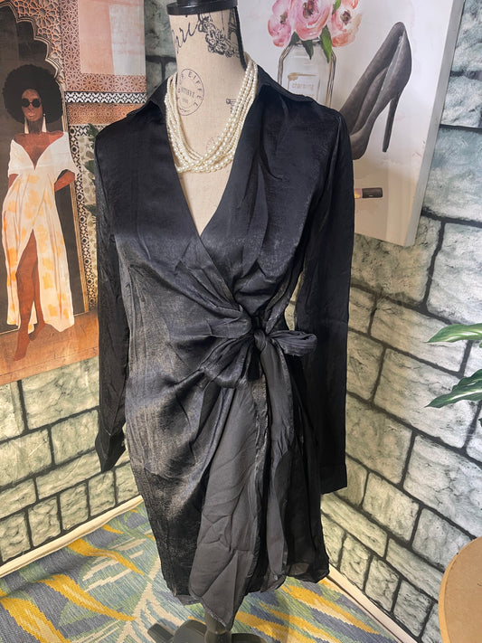 NEW Andree Black Dress Women sz Medium
