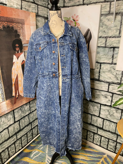 Fashion to Figure Blue Denim Jacket Women sz 1XL