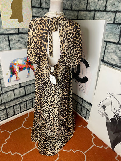NEW Asos Brown Print Dress Women sz 14 & 18