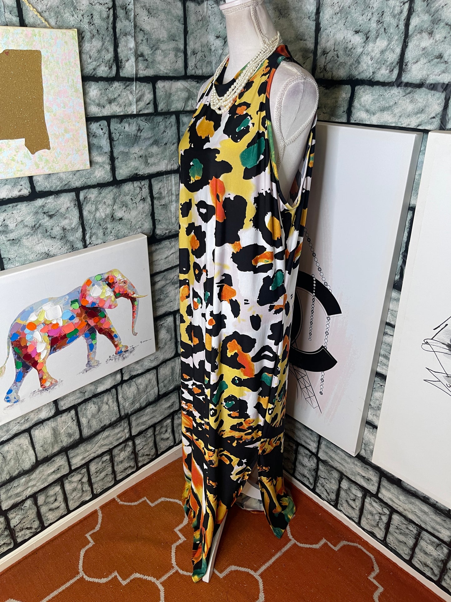 NEW Ashley Stewart Black White Print Dress Women sz 22/24
