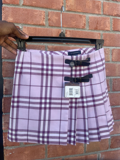 NEW Burberry purple skirt girls sz 10