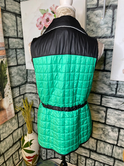 Chico's Zenergy Green Vest Women sz 1 = Medium
