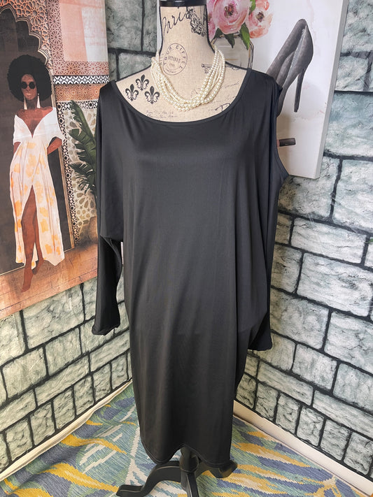 Black Shirt Dress Women sz Large / XL