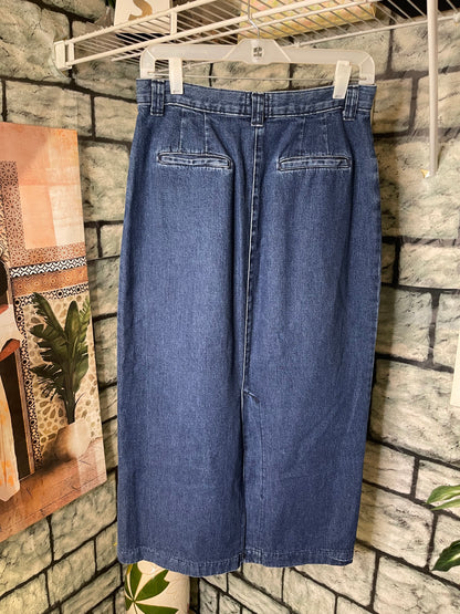 Lee Blue Denim Skirt Women sz 10