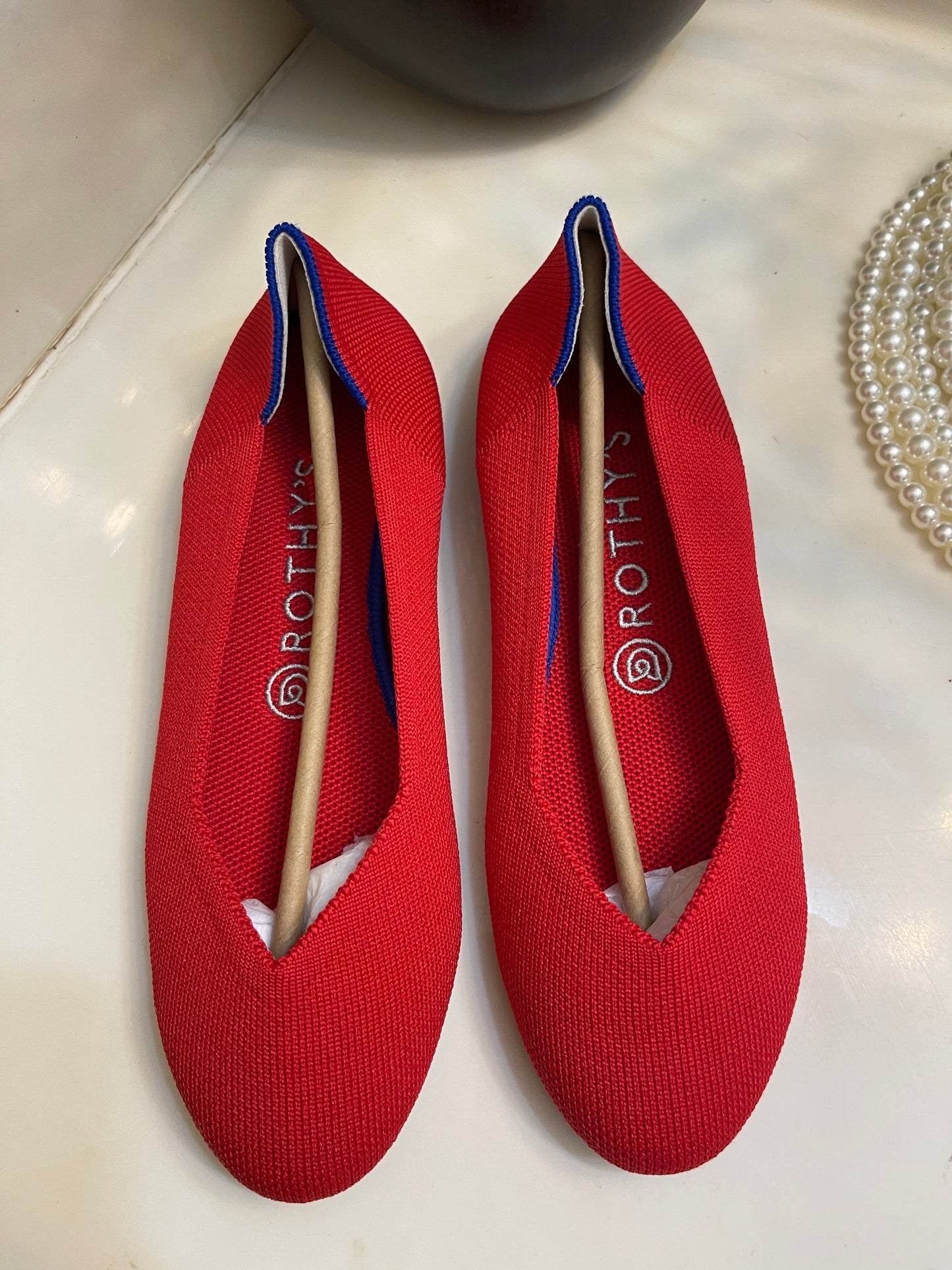 NEW Rothy’s Flats Red Women sz 8
