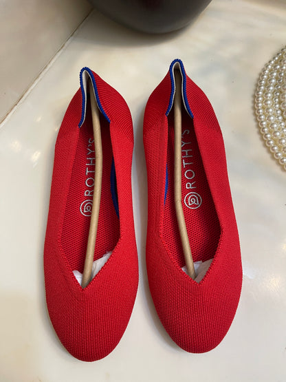 NEW Rothy’s Flats Red Women sz 8