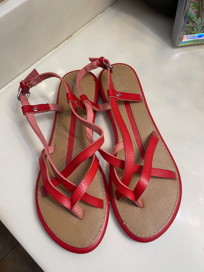 New Directions Red Sandals Women sz 7.5