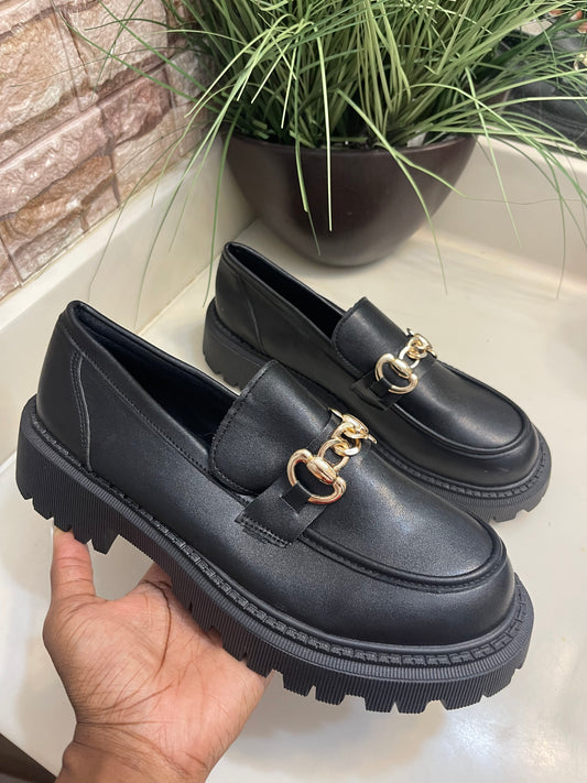 NEW Black Gold Platform Slip On Women sz 10