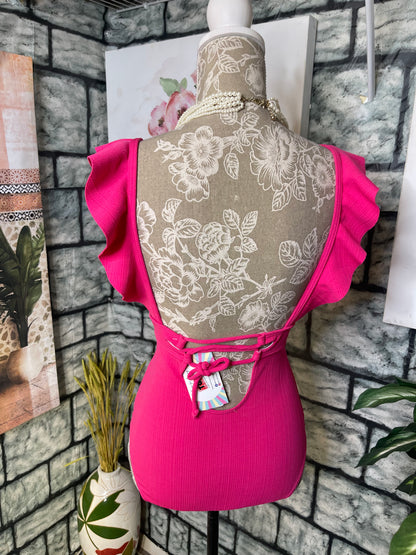Shein Pink Swimsuit Women sz Small