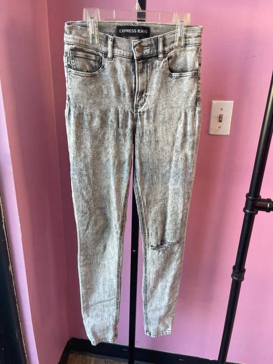 Express Gray Jeans Women sz 4