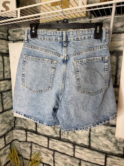 Zara Blue Denim Shorts Women sz 4