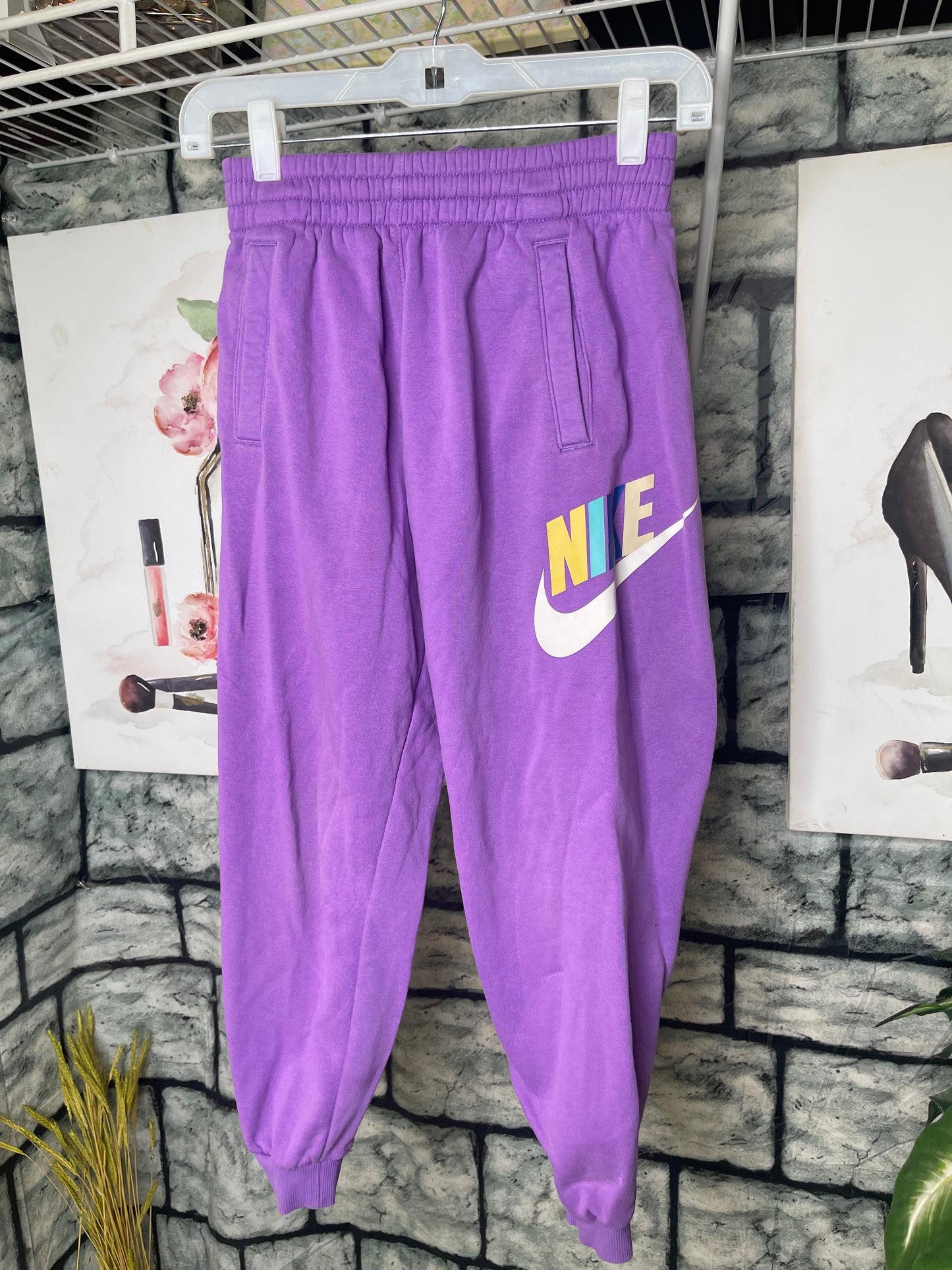 Nike Purple Joggers Girls sz Medium