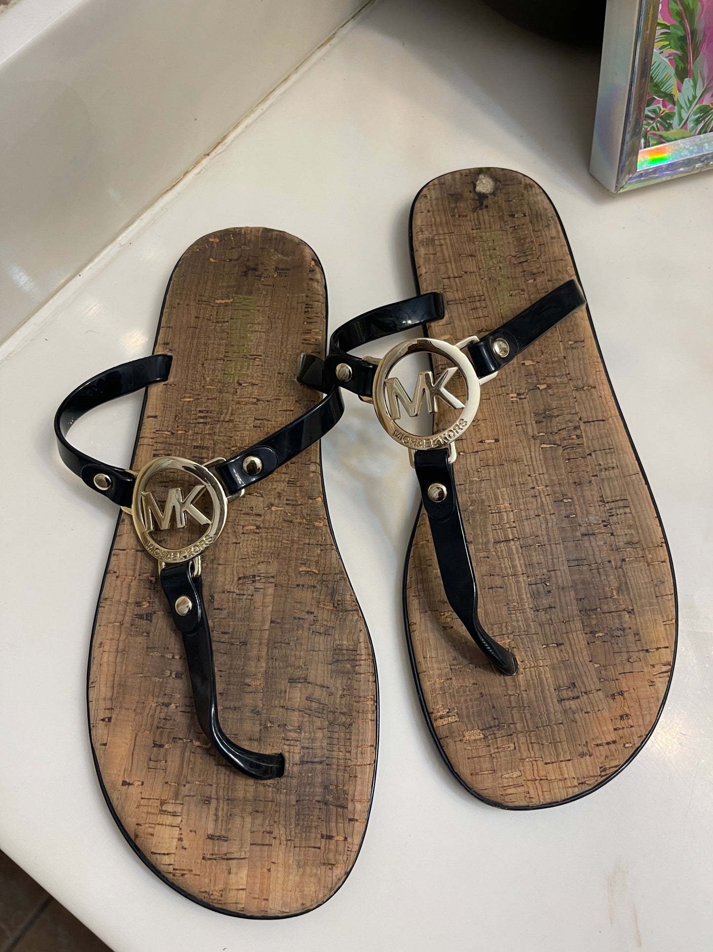 Michael Kors Black Sandals Women sz 9