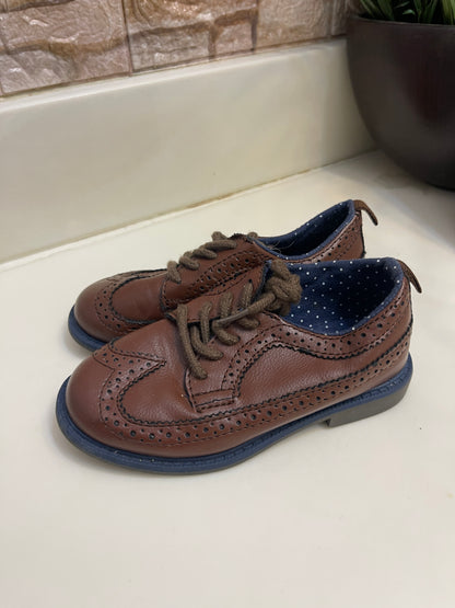 Carter's Brown Oxford Boys Toddler sz 8