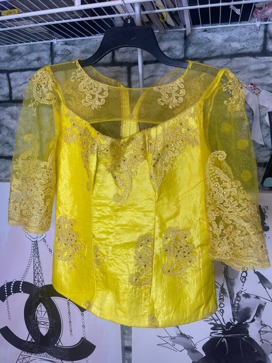 Yellow Blouse Women sz Small