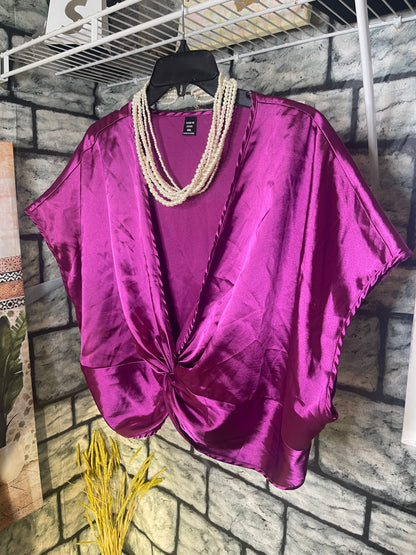 Shein Purple Blouse Women sz 4XL