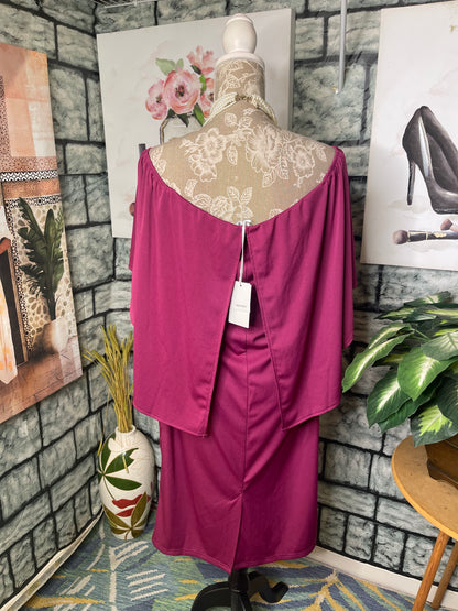 NEW Grace Karin Purple Dress Women sz 2XL