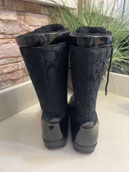 Coach Black Winter Boots Women sz 7