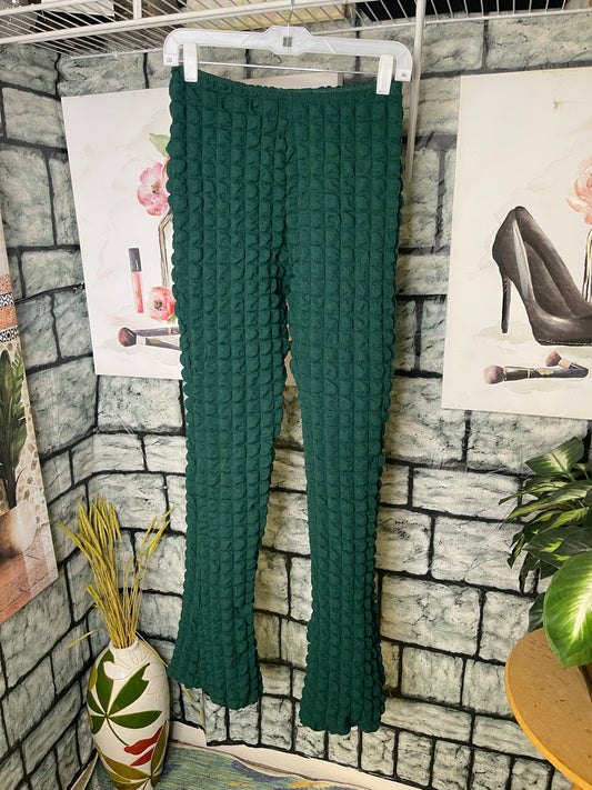 Shein Green Stretch Pants Women sz Small