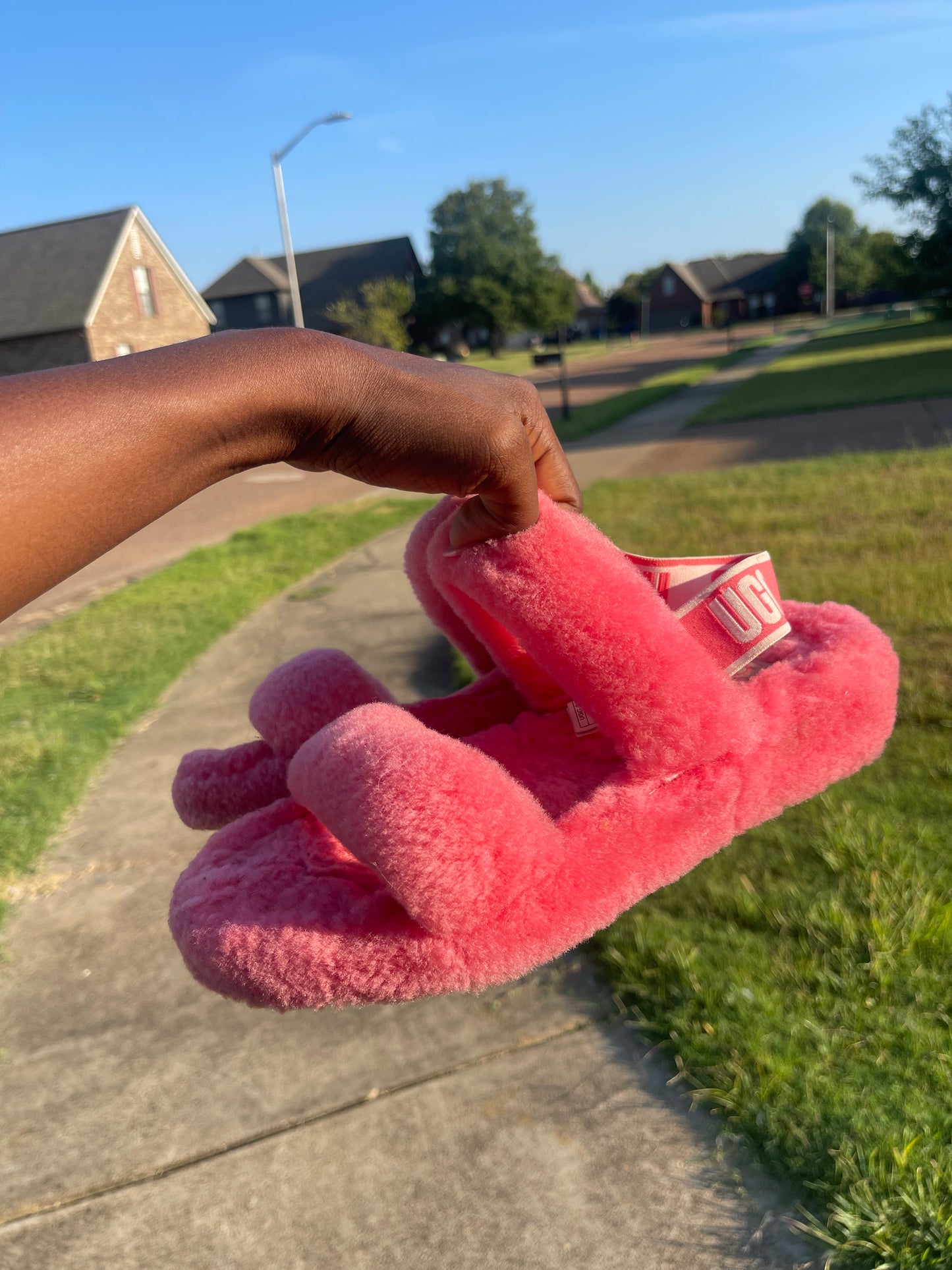 Ugg Pink Sandals Women sz 10