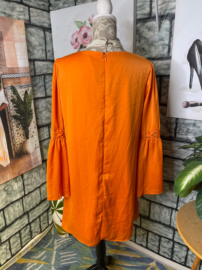 Venus Orange Dress Women sz Medium