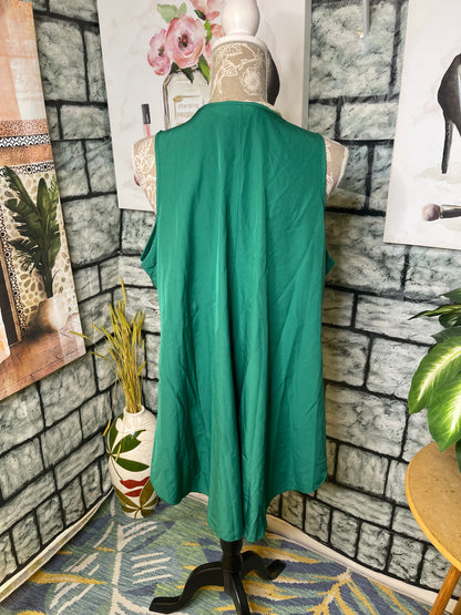 Shein Green Blouse Women sz 1XL
