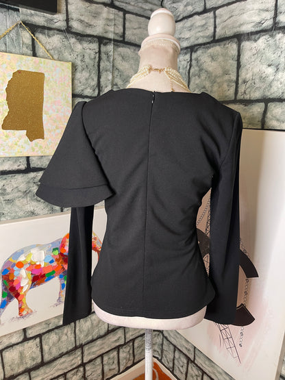 Shein Black Blouse Women sz Large