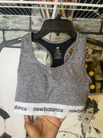 New balance sports bra gray women sz medium