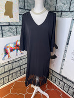 Dotti Black Dress Women sz XL