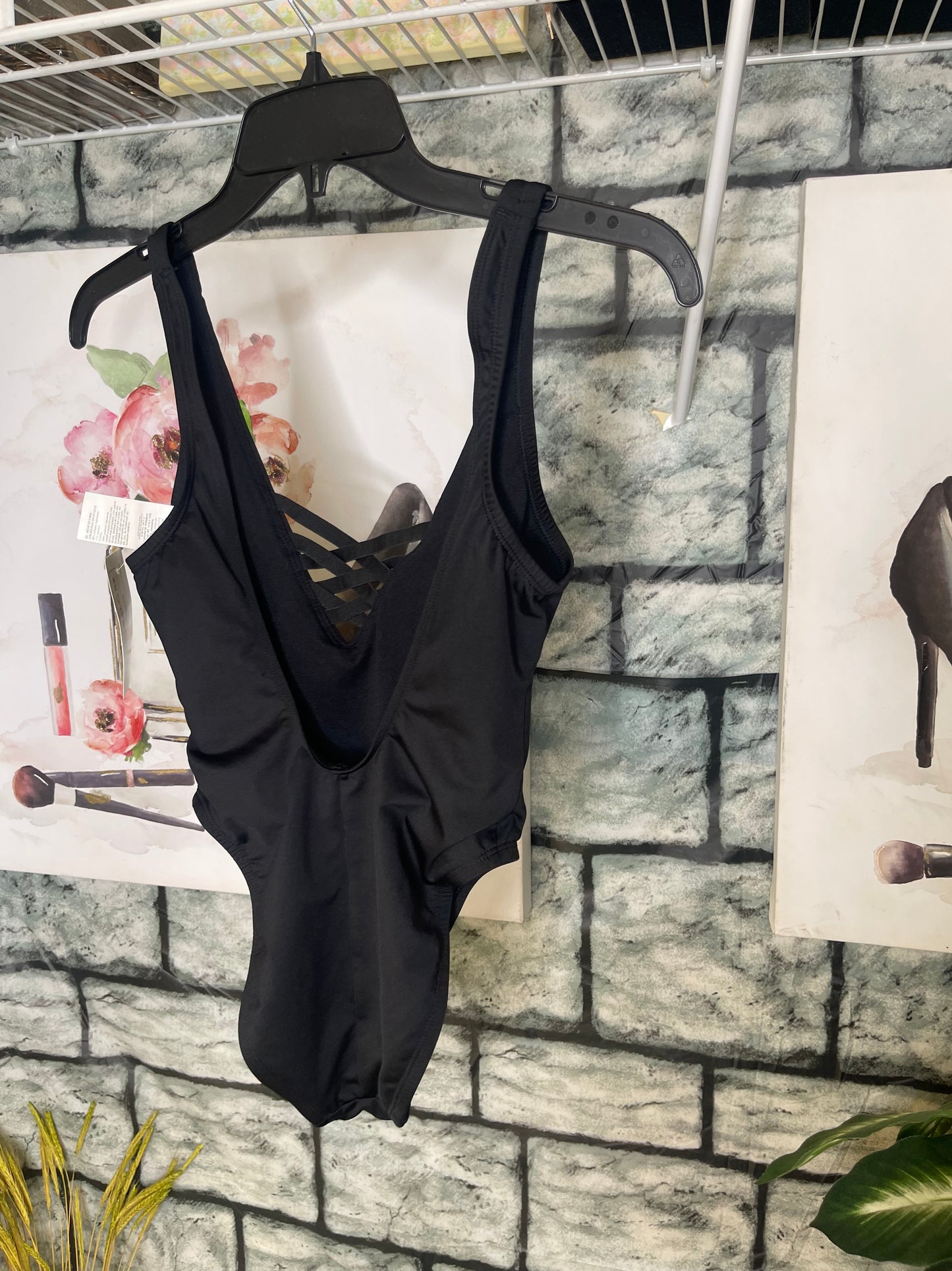 Nike Swimsuit Black Women sz Small