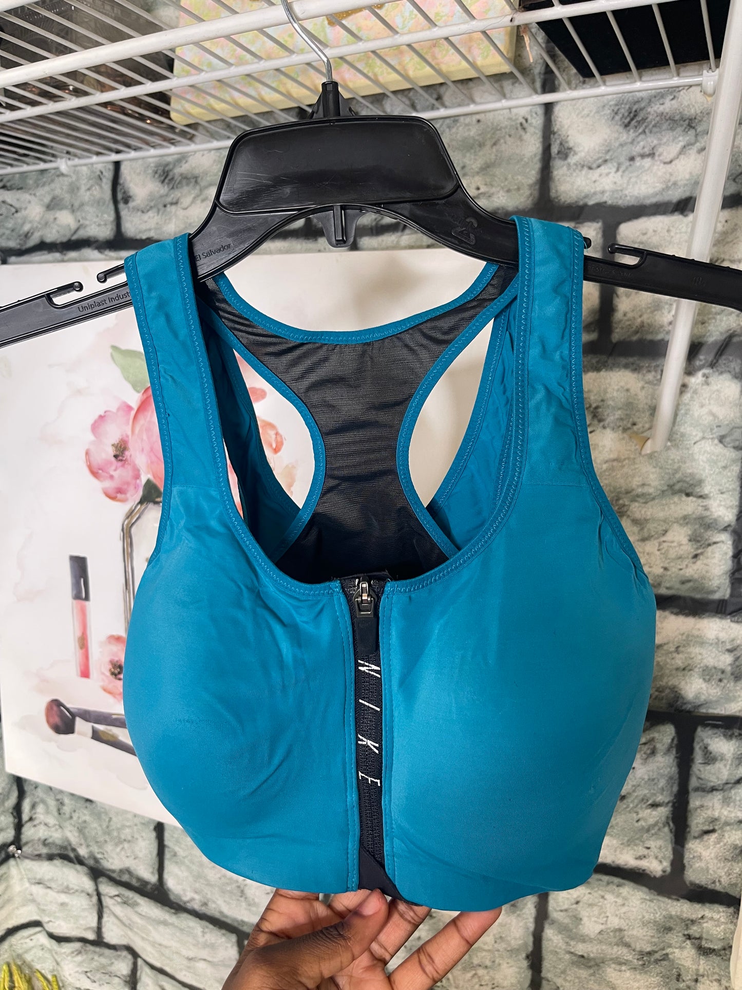 Nike blue Sports Bra Women sz Small