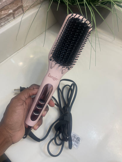 Lange Pink Hair Straightner