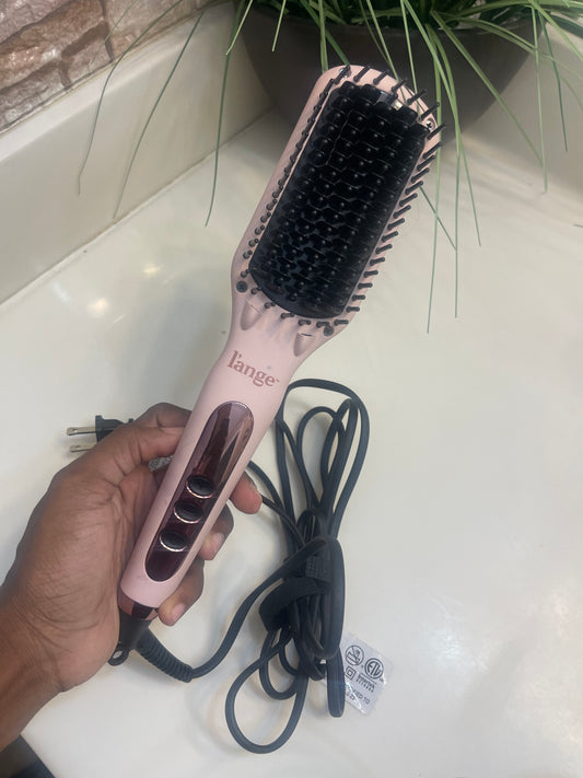 Lange Pink Hair Straightner