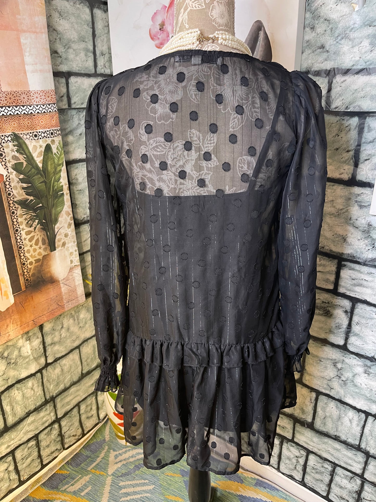 Allison & Kelly Black Dress Women sz Small