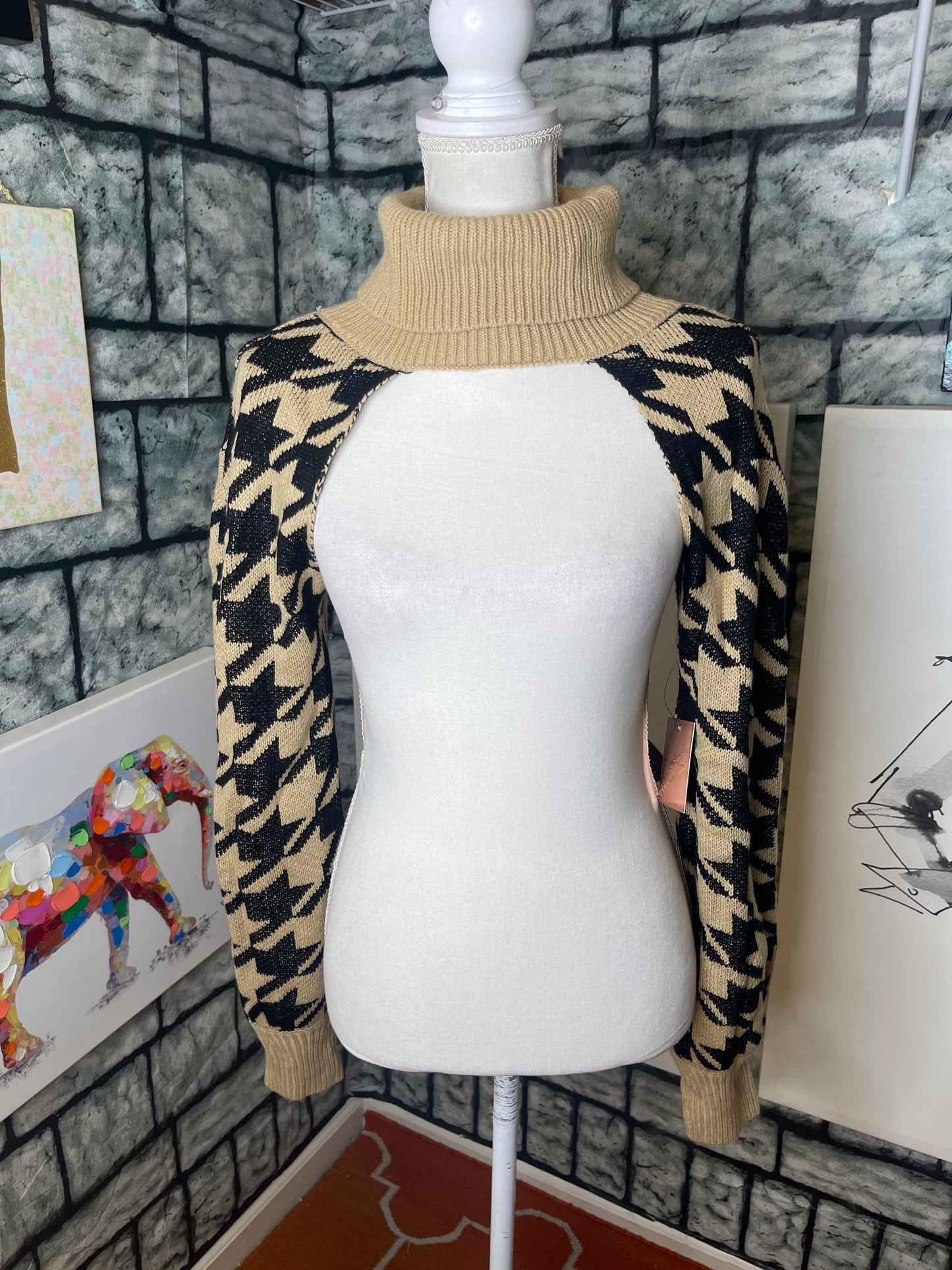 NEW Almost Famous Tan Sweater Dress Women sz 1XL
