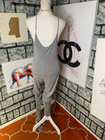 Fashion nova gray jumpsuit women sz xl