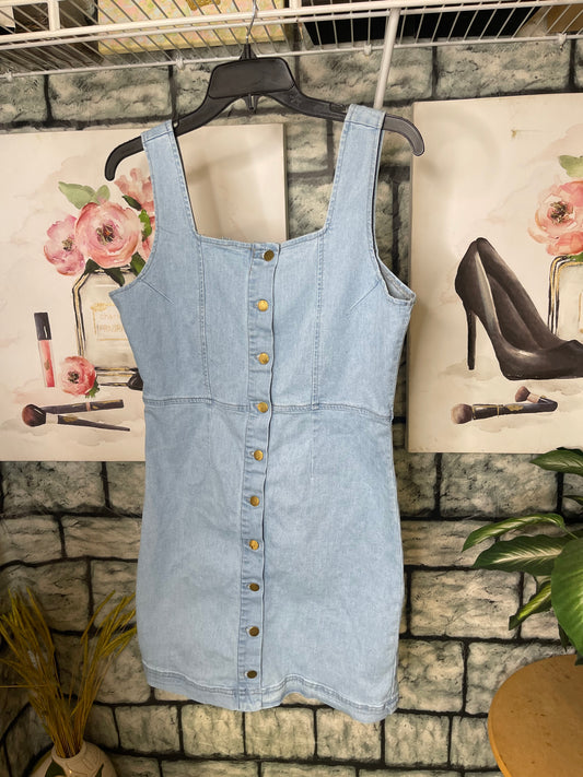 Blue Denim Dress Women sz Medium