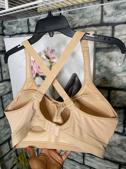 Avia Tan Sports Bra Women sz 36DDD