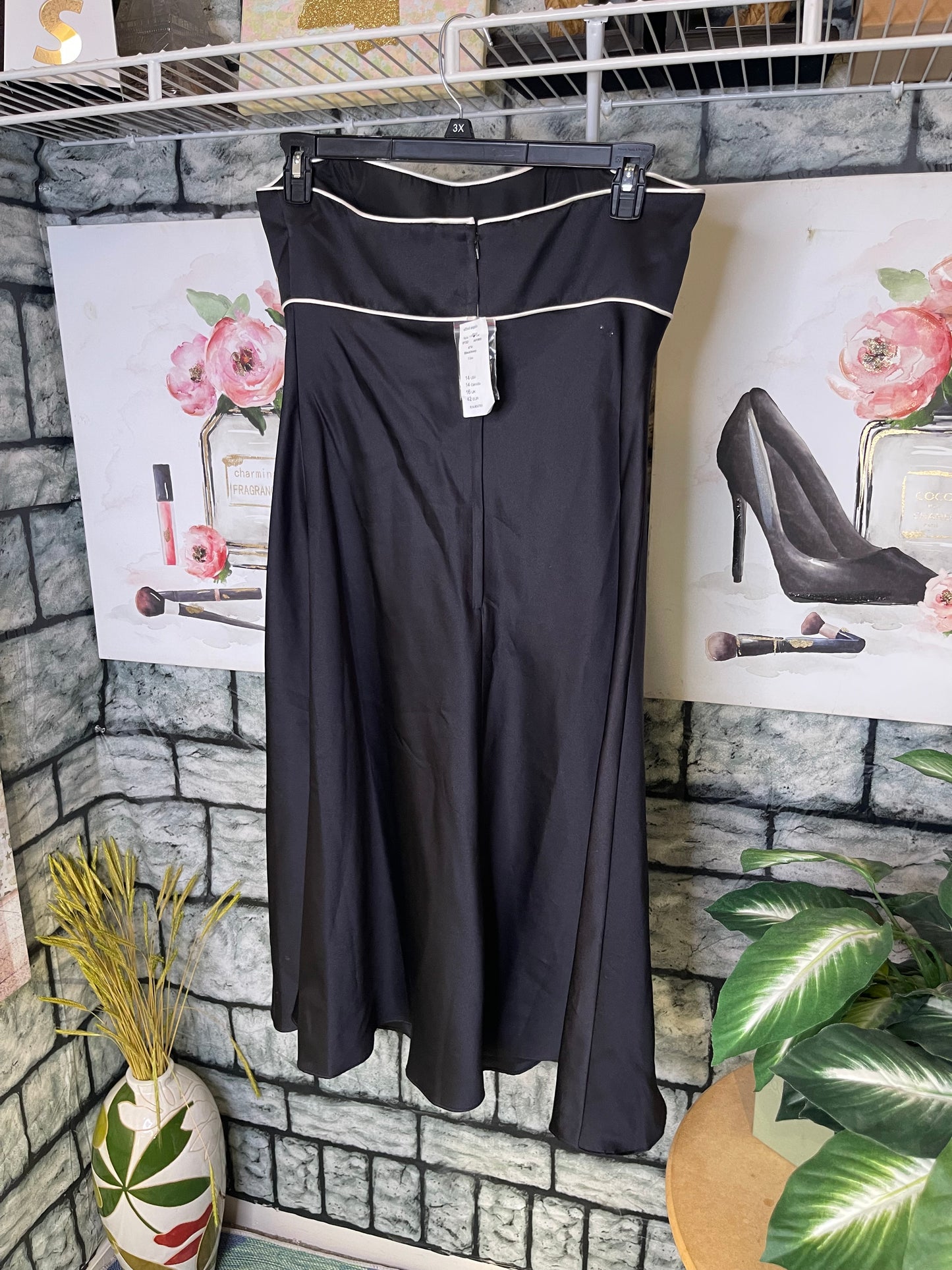 NEW Alfred Angelo Black Dress Women sz 14