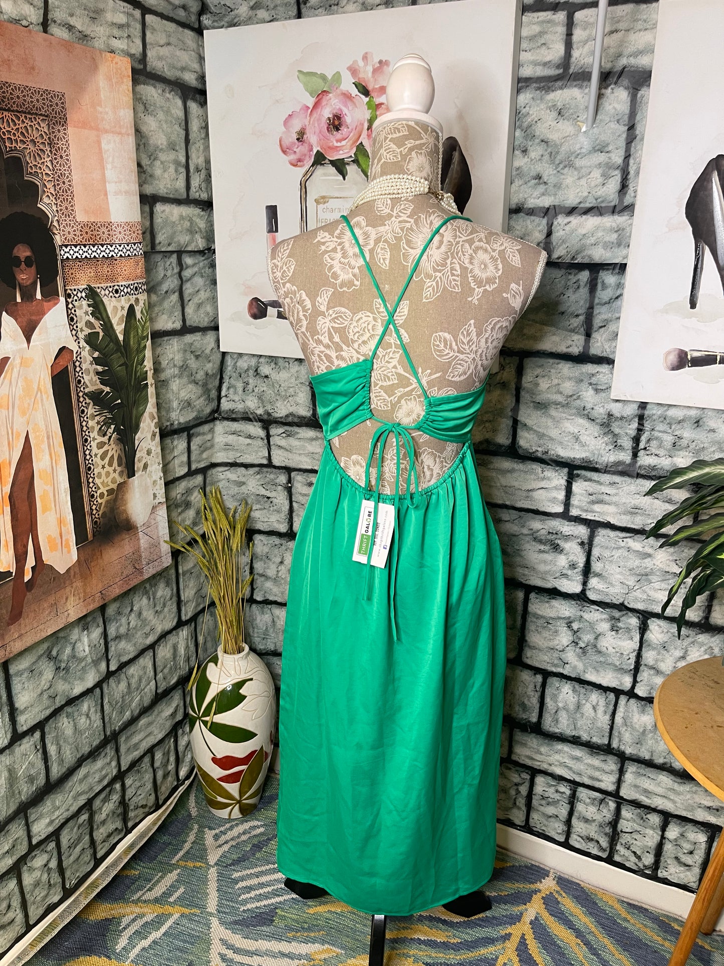 A New Day Green Dress Women sz Small