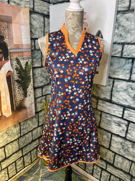 Callaway Blue Orange Activewear Dress Women sz Small