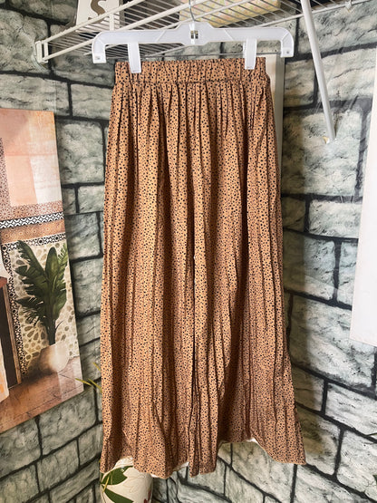 Brown Black Print Pants Girls sz 8