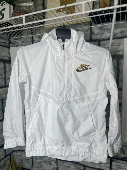 Nike White Gold Jacket Girls sz Medium