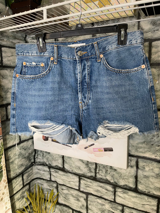 MNG Blue Jean Shorts Women sz 8