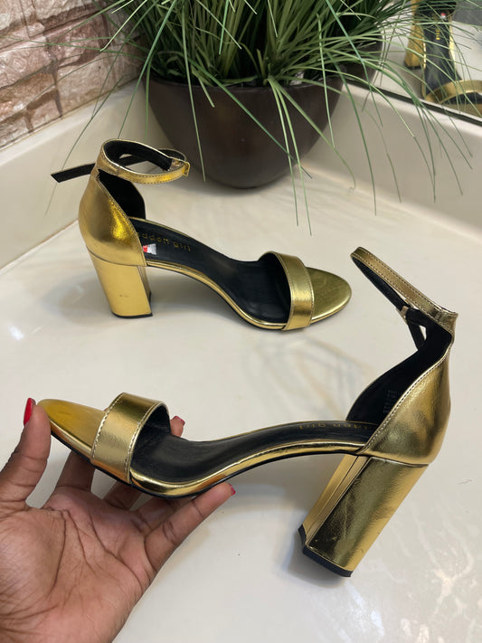 Madden Girl Gold Heels Women sz 8.5
