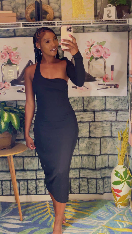 Shein Black Dress Women sz Large