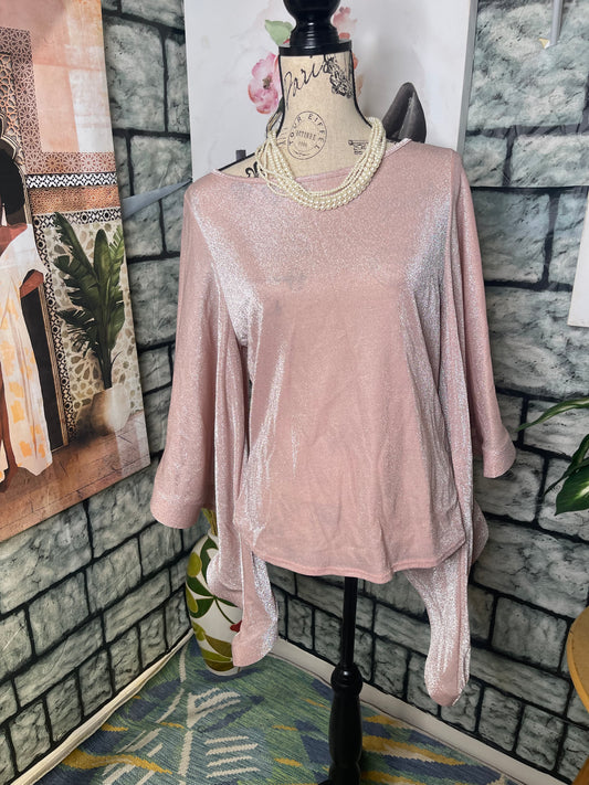 The Curve Pink Blouse Women sz 1XL