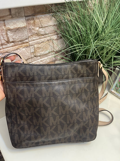 Michael Kors Dark Brown Crossbody (need little cleaning inside)