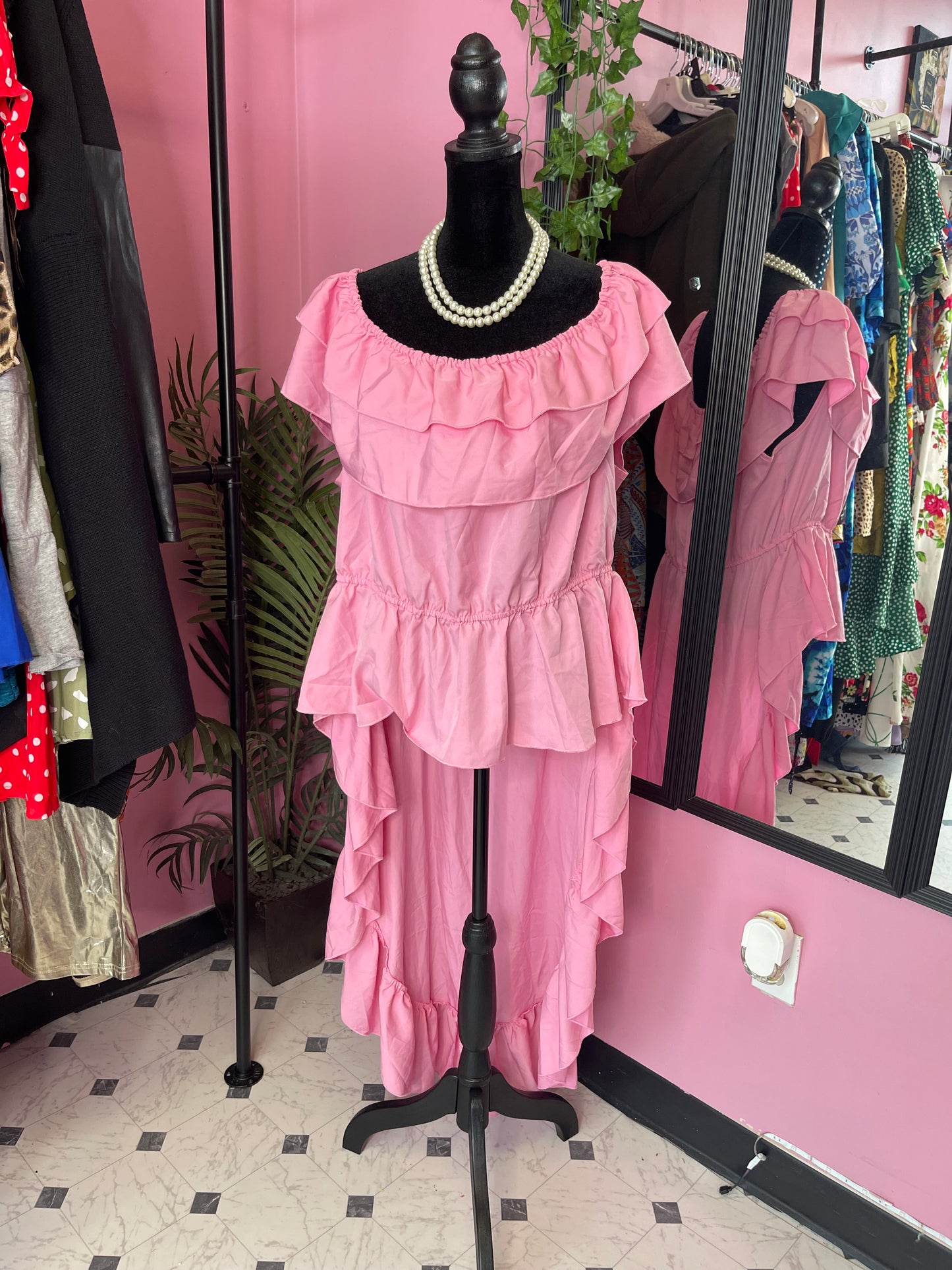 Pink Blouse Women sz 3XL