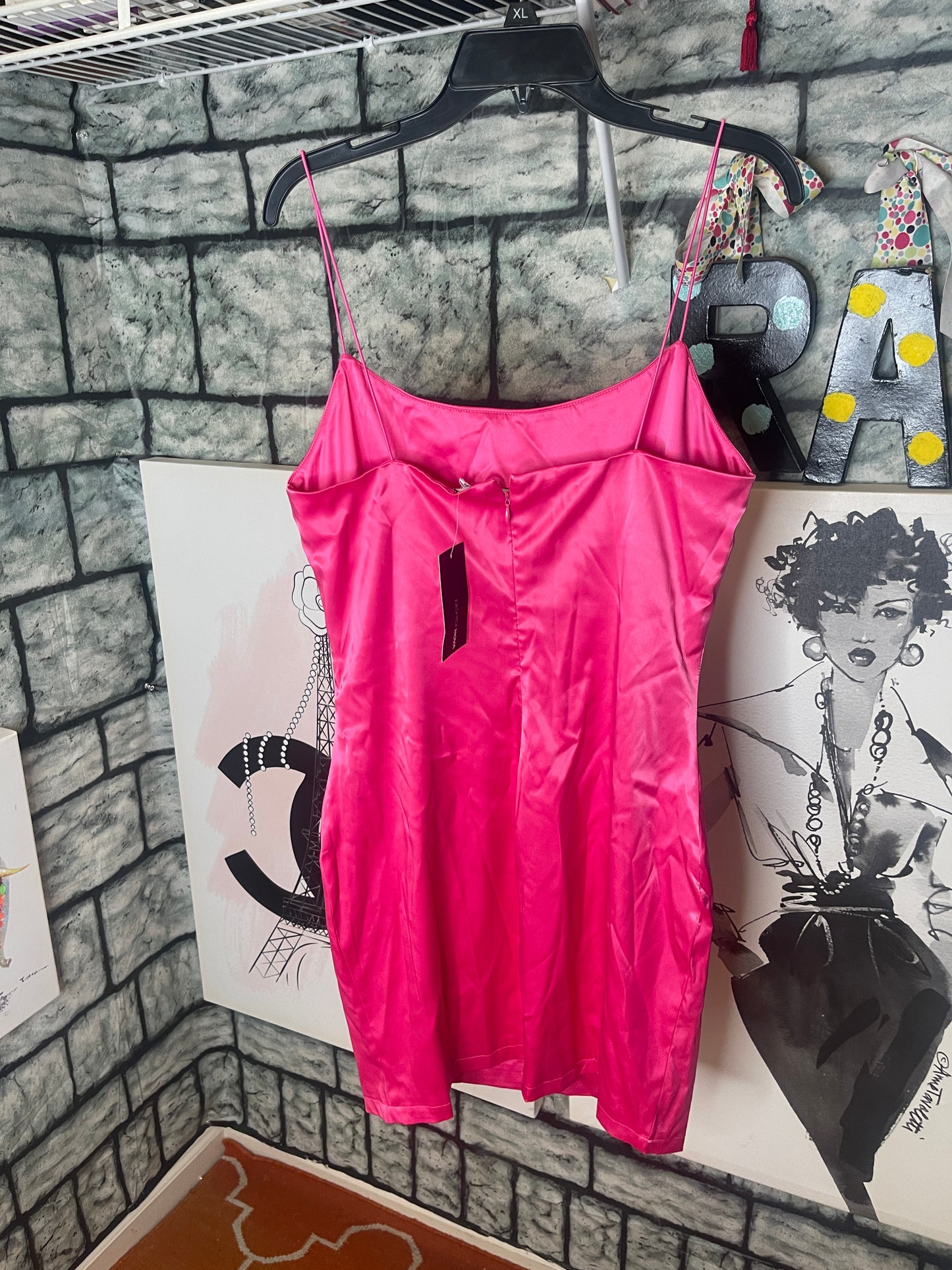 NEW Fashion Nova Pink Dress Women sz 1XL